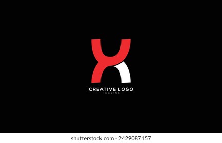 XY YX Abstract initial monogram letter alphabet logo design