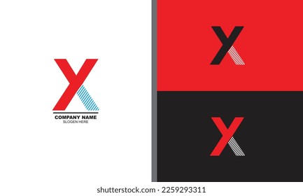 Vektorgrafik-Vorlagen für XY- oder Yx-Logo 