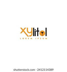 Xylitol logo design drink icon, x logo design, medical company logo design,