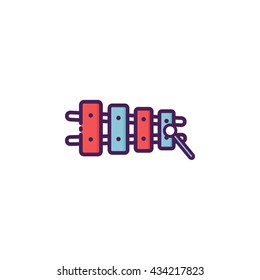 Xylophone Icon Illustration