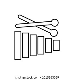 xylophone icon illustration isolated vector sign symbol