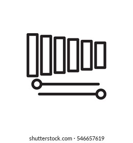 xylophone icon illustration isolated vector sign symbol