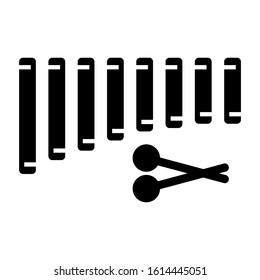 xylophone icon isolated sign symbol vector illustration - high quality black style vector icons
