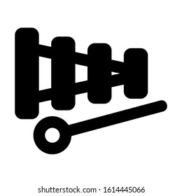 xylophone icon isolated sign symbol vector illustration - high quality black style vector icons
