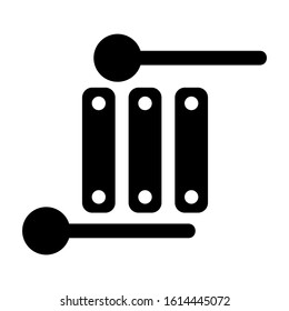 xylophone icon isolated sign symbol vector illustration - high quality black style vector icons

