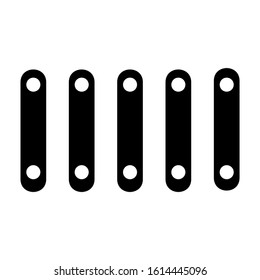 xylophone icon isolated sign symbol vector illustration - high quality black style vector icons
