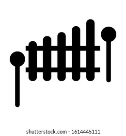 xylophone icon isolated sign symbol vector illustration - high quality black style vector icons
