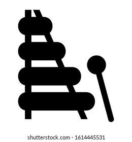 xylophone icon isolated sign symbol vector illustration - high quality black style vector icons
