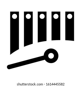 xylophone icon isolated sign symbol vector illustration - high quality black style vector icons
