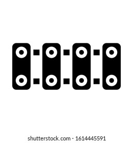 xylophone icon isolated sign symbol vector illustration - high quality black style vector icons
