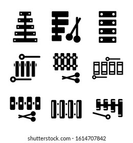 xylophone icon isolated sign symbol vector illustration - Collection of high quality black style vector icons
