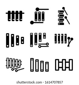 xylophone icon isolated sign symbol vector illustration - Collection of high quality black style vector icons
