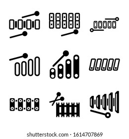 xylophone icon isolated sign symbol vector illustration - Collection of high quality black style vector icons
