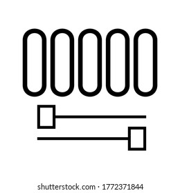Xylophone icon or logo isolated sign symbol vector illustration - high quality black style vector icons
