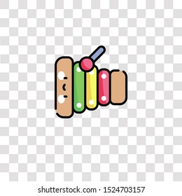 xylophone icon sign and symbol. xylophone color icon for website design and mobile app development. Simple Element from music collection for mobile concept and web apps icon.