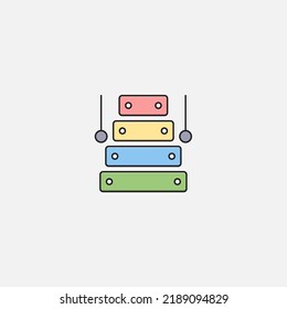 Xylophone icon sign vector,Symbol, logo illustration for web and mobile