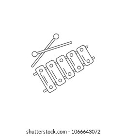 Xylophone icon. Simple element illustration. Xylophone symbol design template. Can be used for web and mobile on white background