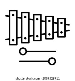 Xylophone icon vector image. Can also be used for web apps, mobile apps and print media.