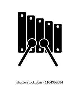 Xylophone icon vector icon. Simple element illustration. Xylophone symbol design. Can be used for web and mobile.