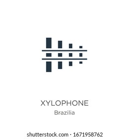 Xylophone icon vector. Trendy flat xylophone icon from brazilia collection isolated on white background. Vector illustration can be used for web and mobile graphic design, logo, eps10