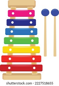 Xylophone for Kids Vector Illustration Graphic