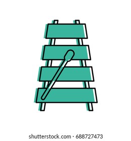 xylophone musical instrument icon