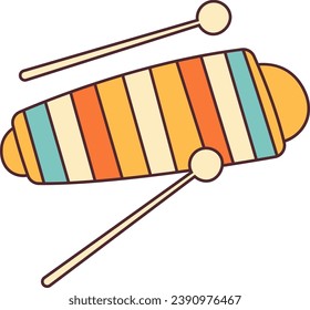 Xylophone Musical Instrument Vector Illustration