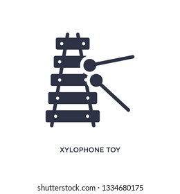 xylophone toy icon. Simple element illustration from toys concept. xylophone toy editable symbol design on white background. Can be use for web and mobile.