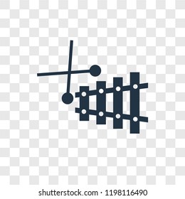 Xylophone toy vector icon isolated on transparent background, Xylophone toy transparency logo concept