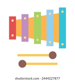Xylophone Vector Flat Icon Design