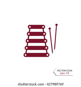 Xylophone, vector icon