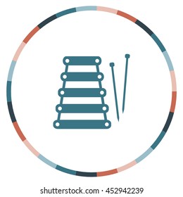 Xylophone, vector icon