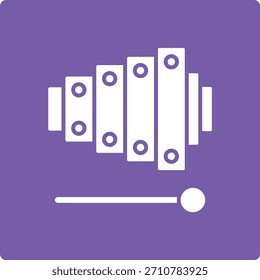 Icono de Vector xilófono. Se puede utilizar para aplicaciones de impresión, móviles y de Web.