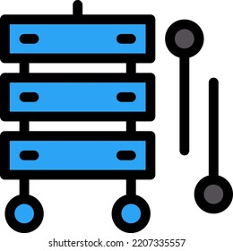 xylophone Vektorgrafik auf transparentem Hintergrund.Premium-Qualität symmbols.Stroke Vektorsymbole für Konzept und Grafikdesign. 