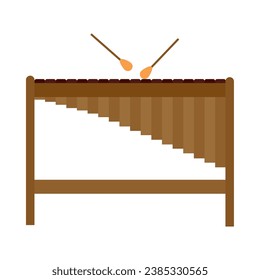 xylophone of wood vector isolated