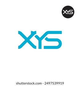 Diseño de monograma de letra de logotipo XYS