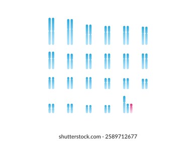 XYY Syndrome Science Design. Vector Illustration.