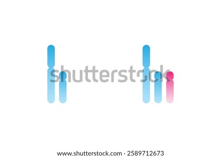 XYY Syndrome Science Design. Vector Illustration.
