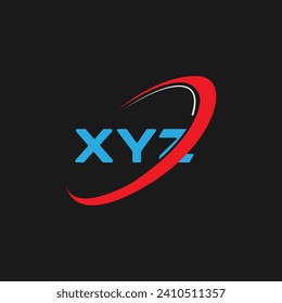 XYZ letter Logo design. Initials XYZ logo linked with circle and uppercase monogram logo. XYZ typography for technology, business and real estate brand logo design