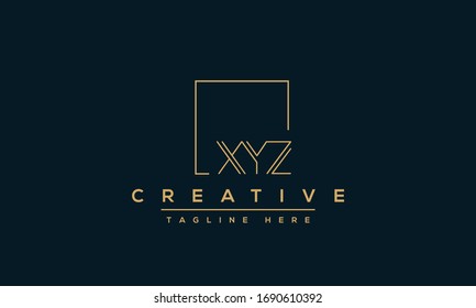 XYZ Logo Design Template Vector monogram. Modern letters XYZ.