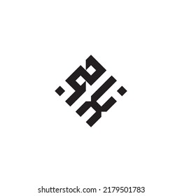 XZ abstract geometric concept logo in high quality professional design that will be best for street style
