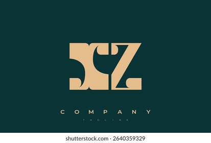 XZ Abstract Geometric Logo Design. Modern and elegant logo design with simplistic typography elements, showcasing branding excellence.