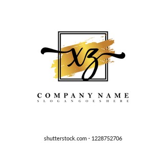 XZ Initial handwriting logo concept