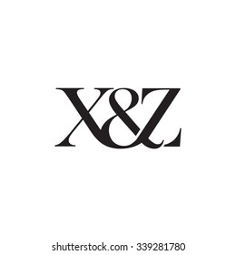 X&Z Initial logo. Ampersand monogram logo