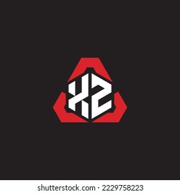 XZ initial logo modern and futuristic concept for esport or gaming logo