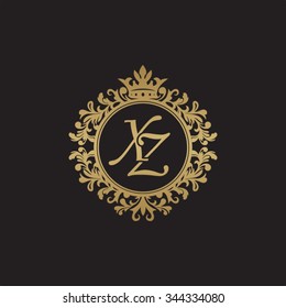 XZ initial luxury ornament monogram logo