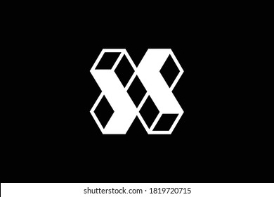 XZ letter logo design on luxury background. 3D ZX monogram initials letter logo concept. ZX icon design. XZ elegant and Professional white color letter icon design on black background.  XZ ZX X Z