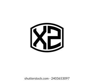 Plantilla vectorial de diseño de logotipo XZ