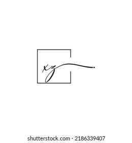 Concepto de logotipo de sigantant XZ en un diseño profesional de alta calidad que se imprimirá en cualquier medio de impresión