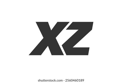 XZ Techno Editable Font Logo For Corporate Branding. Bold, Futuristic Design With Unique Typographic Ideas. Minimal Custom Type And Dynamic Letter Variations For Promotion, Printing, And Book Titles